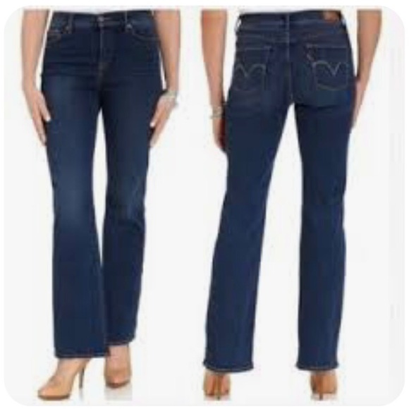 Levi's Denim - Levi’s 512 Perfectly Shaping Boot Cut Blue Jeans